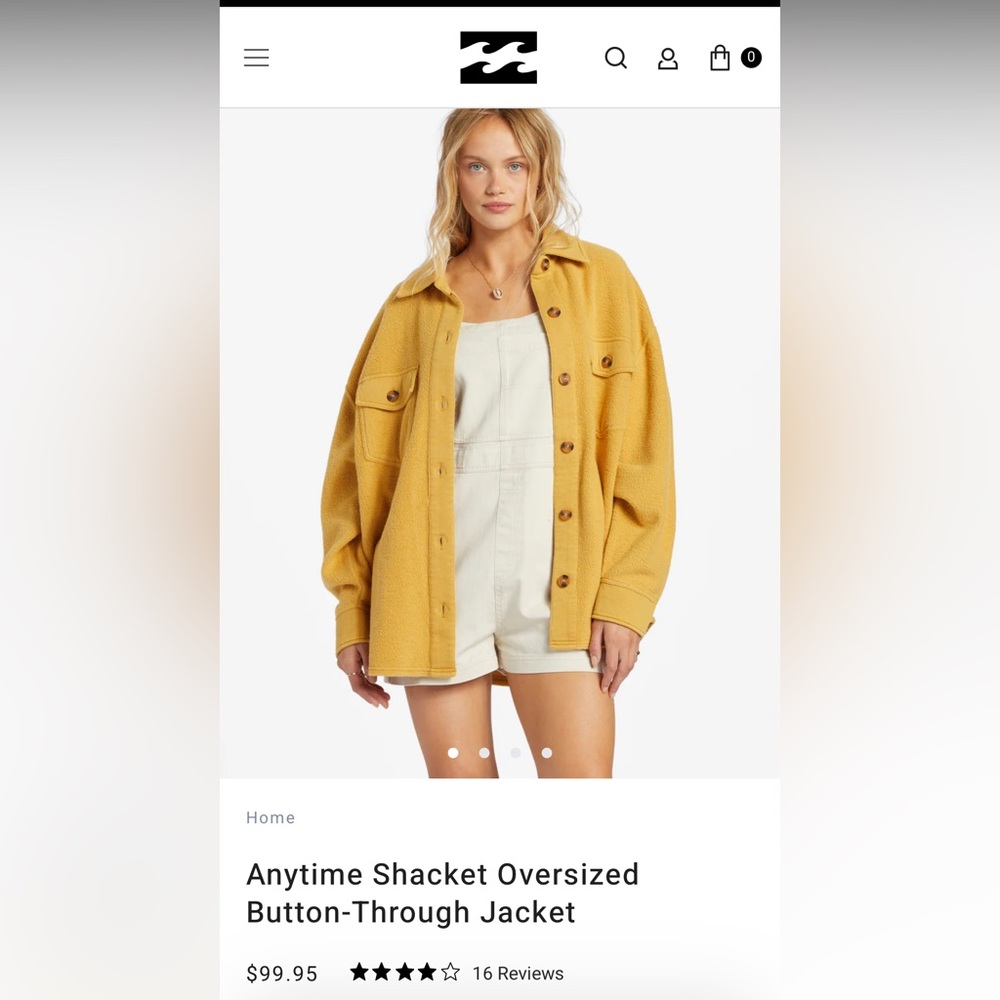 BILLABONG Anytime Shacket Women’s